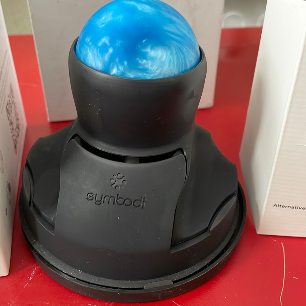 Symbolic vertiball a mobile massager